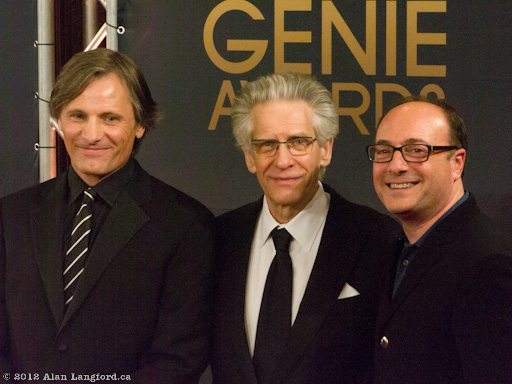 Viggo Mortensen, David Cronenberg, Martin Katz, Genie Awards 201